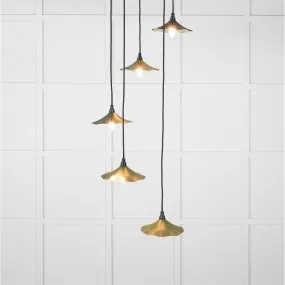 Smooth Brass Flora Cluster Pendant in Heath | From The Anvil