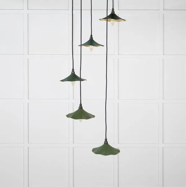 Smooth Brass Flora Cluster Pendant in Heath | From The Anvil