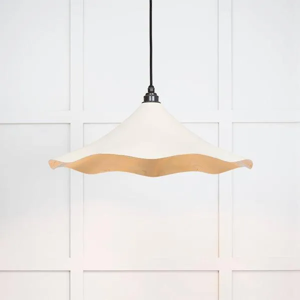 Smooth Brass Flora Pendant in Teasel | From The Anvil