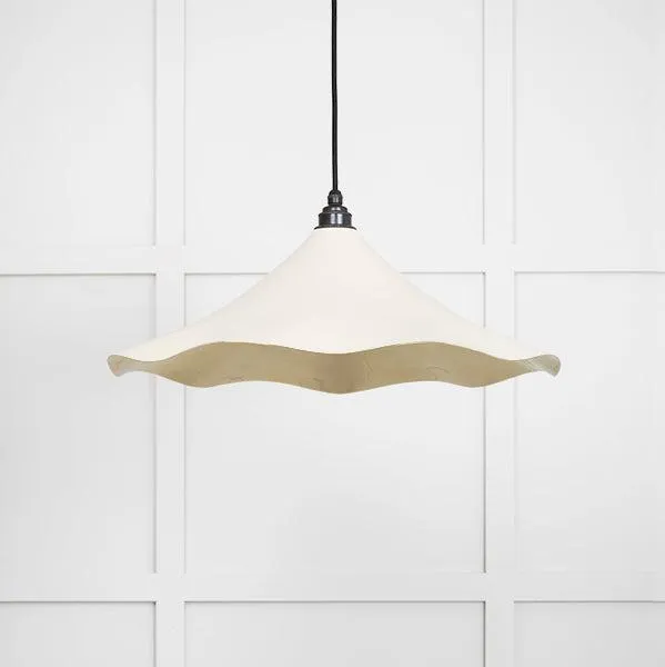 Smooth Brass Flora Pendant in Teasel | From The Anvil