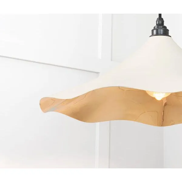 Smooth Brass Flora Pendant in Teasel | From The Anvil