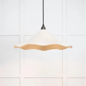 Smooth Brass Flora Pendant in Teasel | From The Anvil