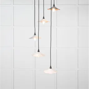 Smooth Copper Flora Cluster Pendant in Birch | From The Anvil