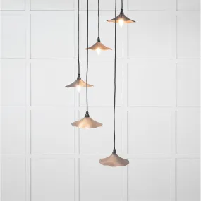 Smooth Copper Flora Cluster Pendant in Bluff | From The Anvil