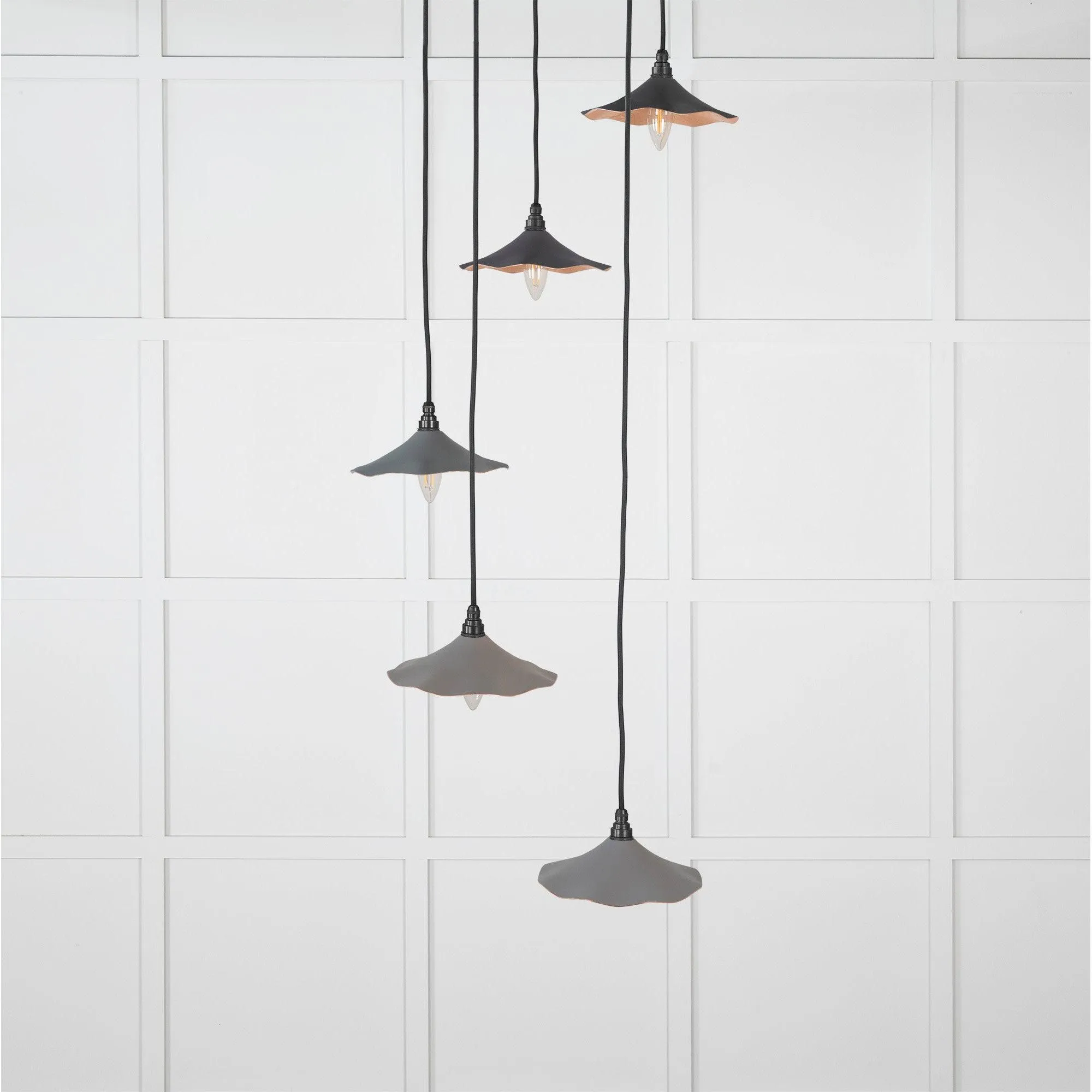 Smooth Copper Flora Cluster Pendant in Bluff | From The Anvil