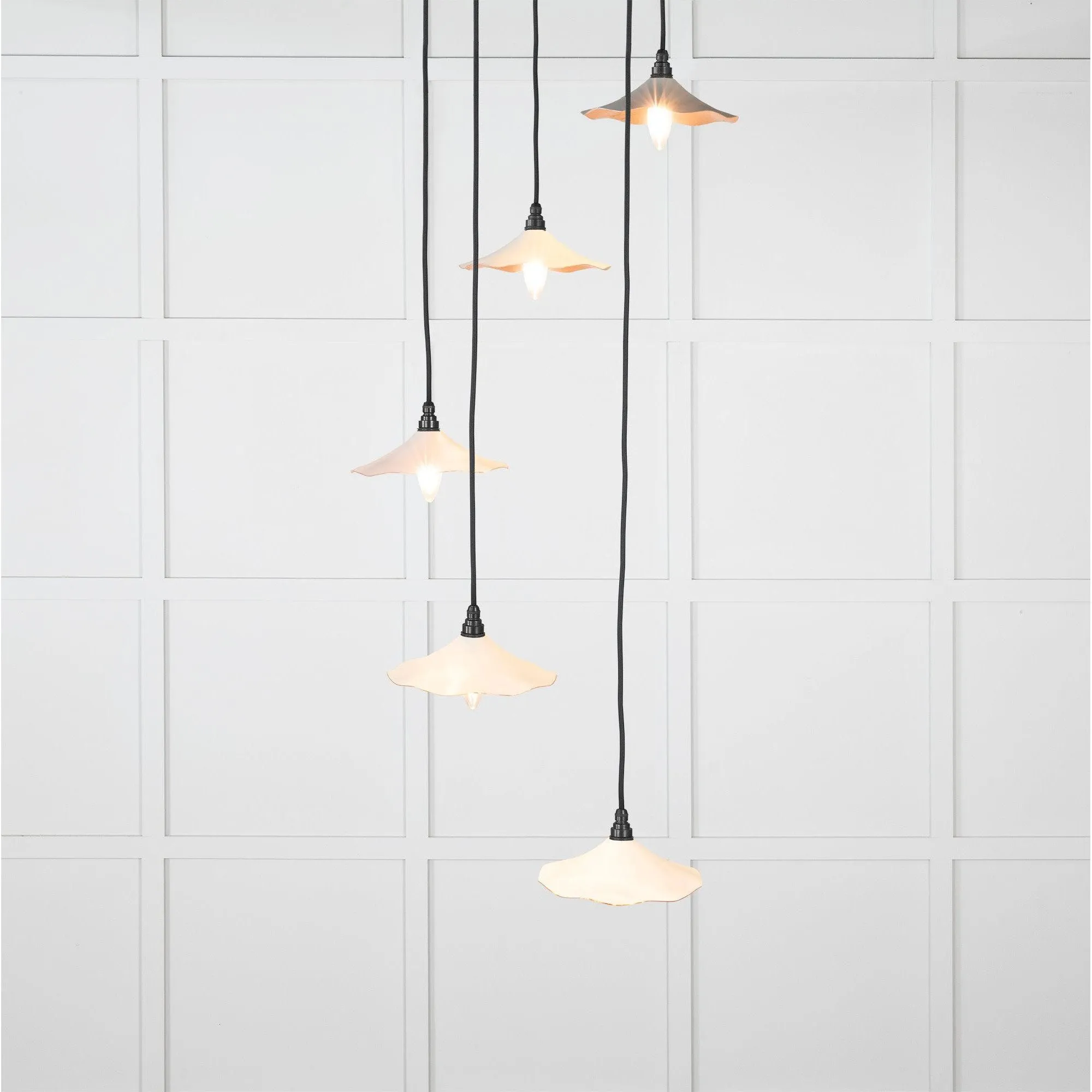 Smooth Copper Flora Cluster Pendant in Teasel | From The Anvil