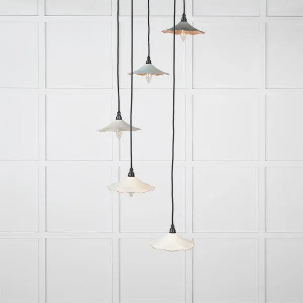 Smooth Copper Flora Cluster Pendant in Teasel | From The Anvil
