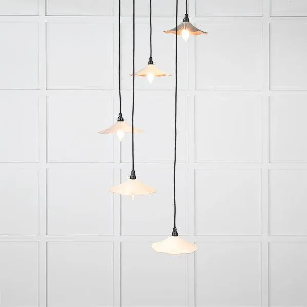 Smooth Copper Flora Cluster Pendant in Teasel | From The Anvil
