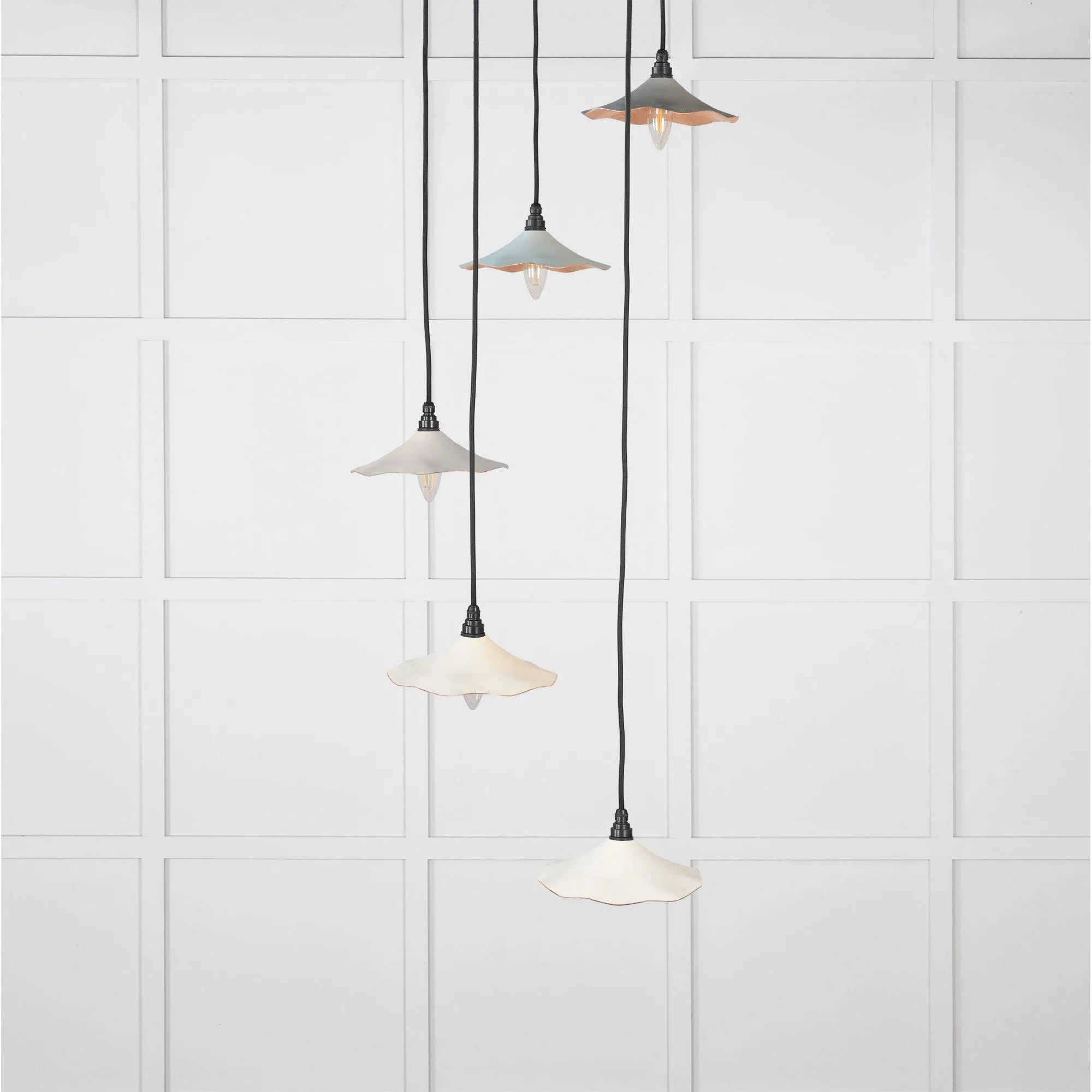 Smooth Copper Flora Cluster Pendant in Teasel | From The Anvil