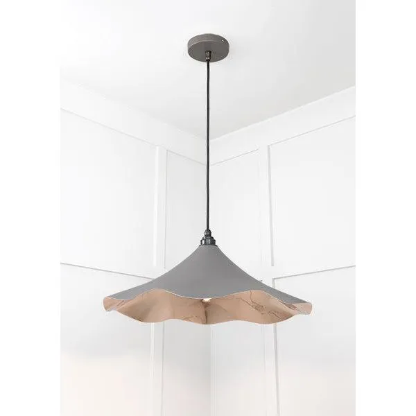Smooth Nickel Flora Pendant in Bluff | From The Anvil