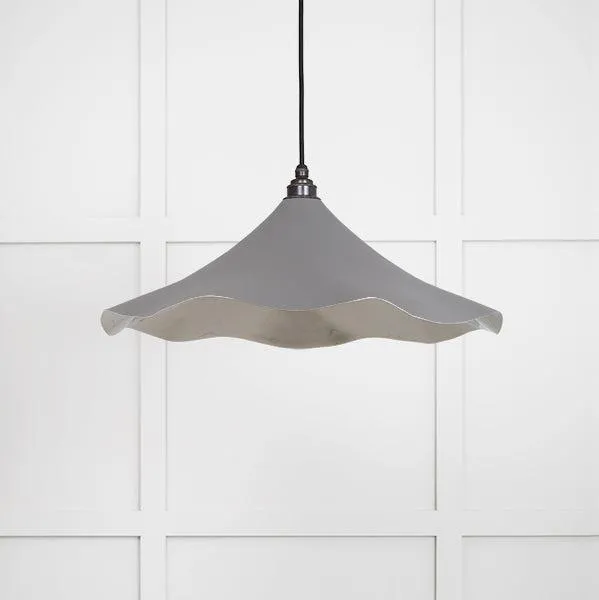 Smooth Nickel Flora Pendant in Bluff | From The Anvil