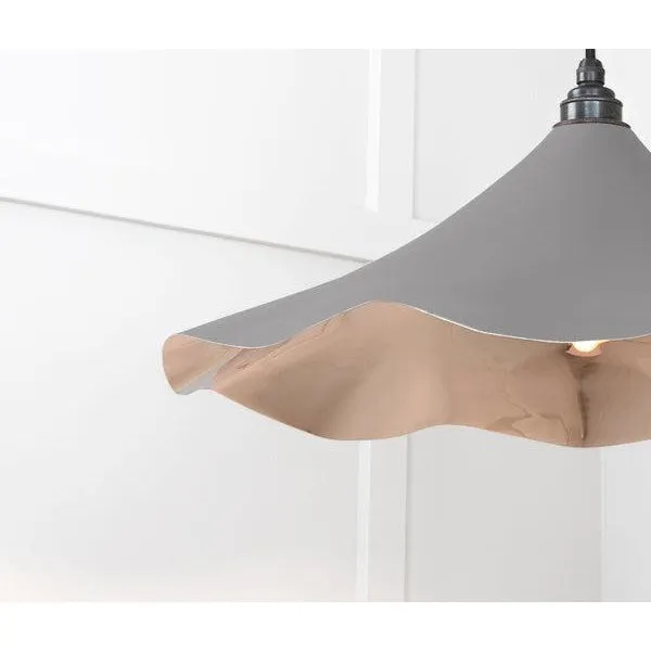 Smooth Nickel Flora Pendant in Bluff | From The Anvil