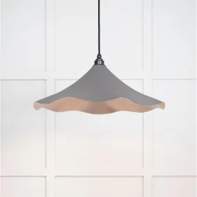 Smooth Nickel Flora Pendant in Bluff | From The Anvil