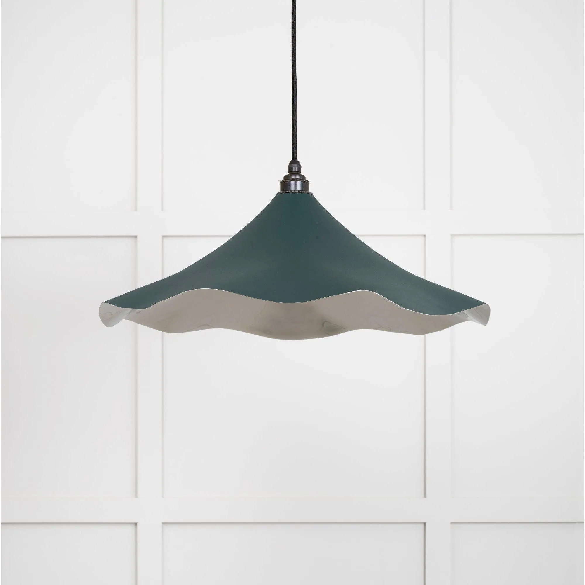 Smooth Nickel Flora Pendant in Dingle | From The Anvil