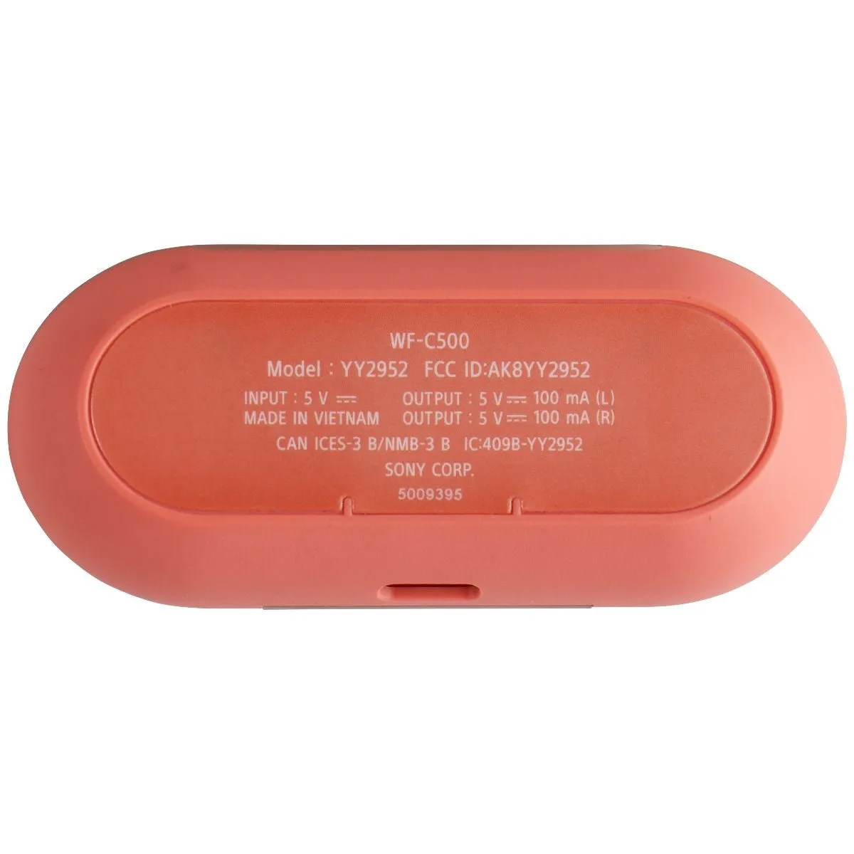 Sony Replacement Charging Case for WF-C500 Earbuds - Coral