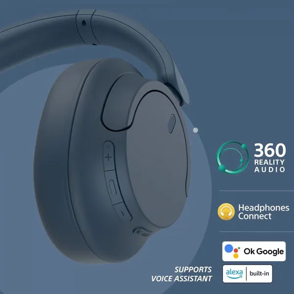 Sony WH-CH720 Noise Cancelling Over-Ear Headphones - Blue