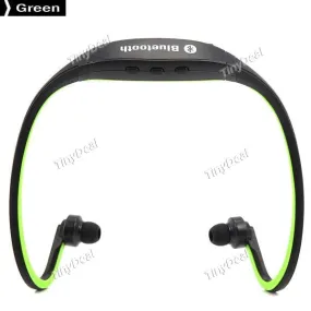 Sports Hands-free Wireless Bluetooth V3.0 Stereo Music Headsets Headphone w/ Mic Calling for Smart Phone MP3