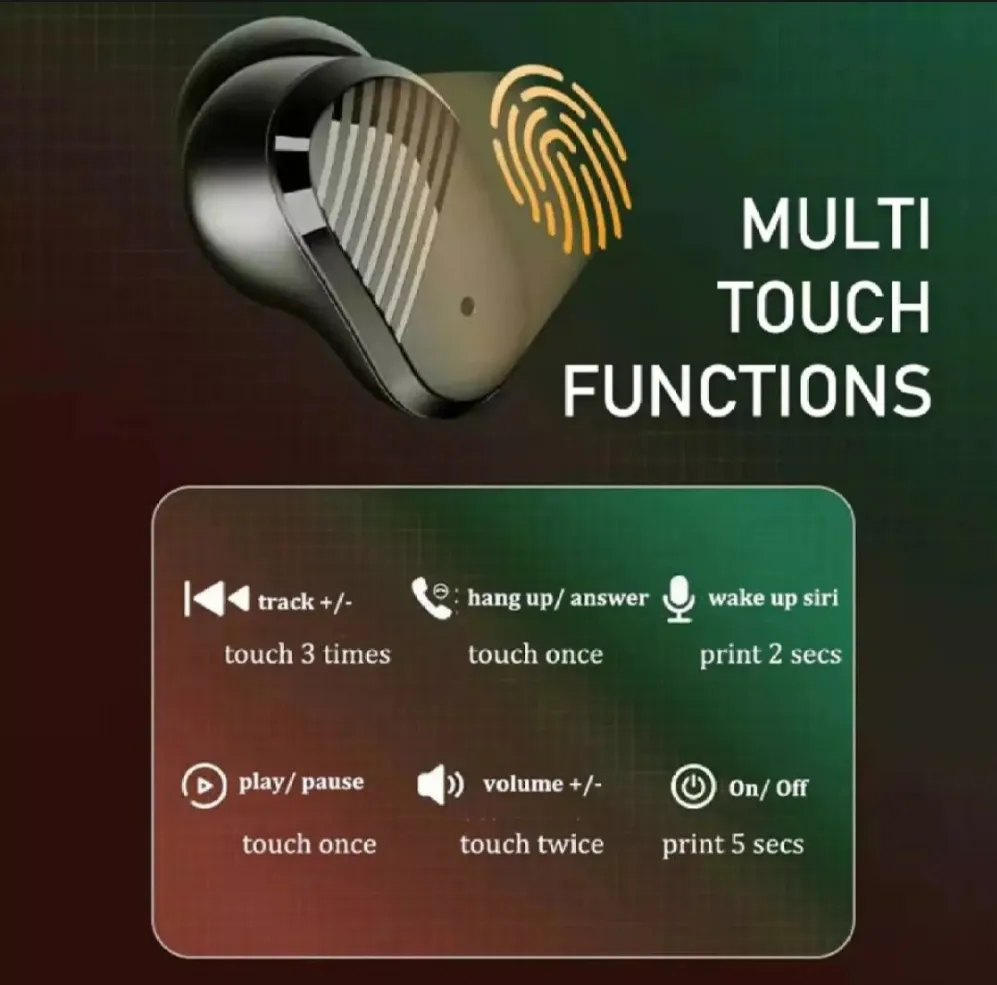 T 18 Stylish Wireless Eurbuds | High Sound Quality Earphones | Premium Quality.