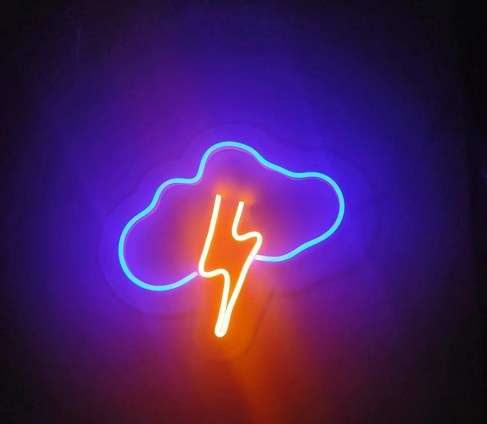 Thunder Cloud Neon Signs - Unique Designs at Neonwale.in