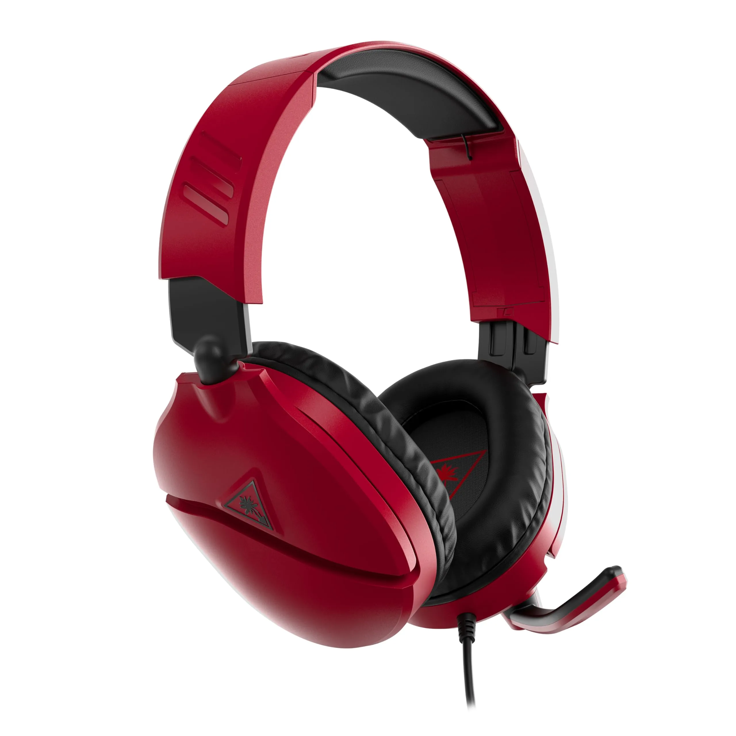 Turtle Beach Recon 70 Multiplatform Gaming Headset for PS5, Xbox Series X|S, Nintendo Switch, PC, Mobile w/ 3.5mm Wired Connection - Flip-to-Mute Mic, 40mm Speakers, Lightweight Design – Midnight Red