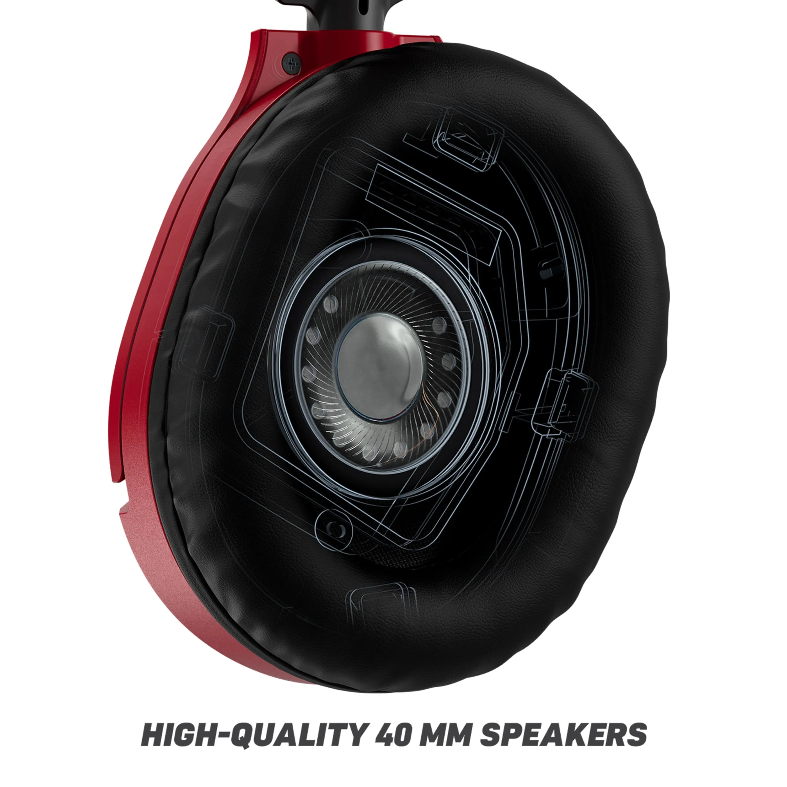 Turtle Beach Recon 70 Multiplatform Gaming Headset for PS5, Xbox Series X|S, Nintendo Switch, PC, Mobile w/ 3.5mm Wired Connection - Flip-to-Mute Mic, 40mm Speakers, Lightweight Design – Midnight Red