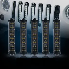 USA ONLY 5PC 8" Double Row Philips LED Grille Light Kit