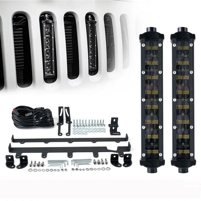 USA ONLY 5PC 8" Double Row Philips LED Grille Light Kit