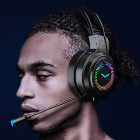 USB Computer Headset For Gaming With Microphone Surround Sound Stereo Wired Earphones