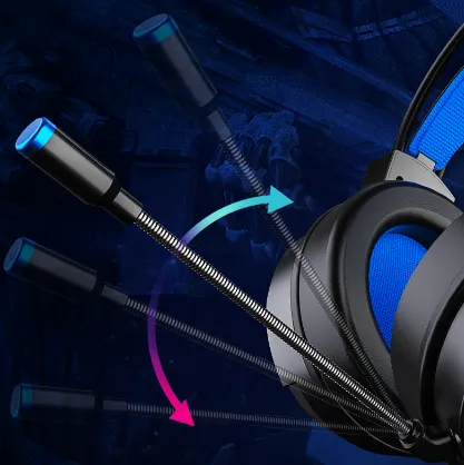 USB Computer Headset For Gaming With Microphone Surround Sound Stereo Wired Earphones