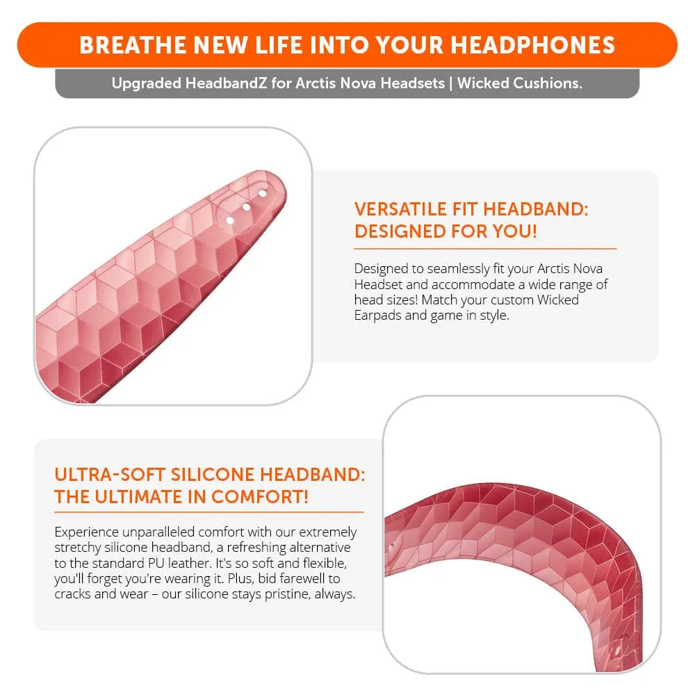WC Silicone HeadbandZ for Arctis Nova Headsets