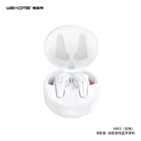 WEKOME维品特 VB03炫彩真无线蓝牙耳机 白色 Raiders TWS BT 5.1 RGB Gaming Earbuds IPX5