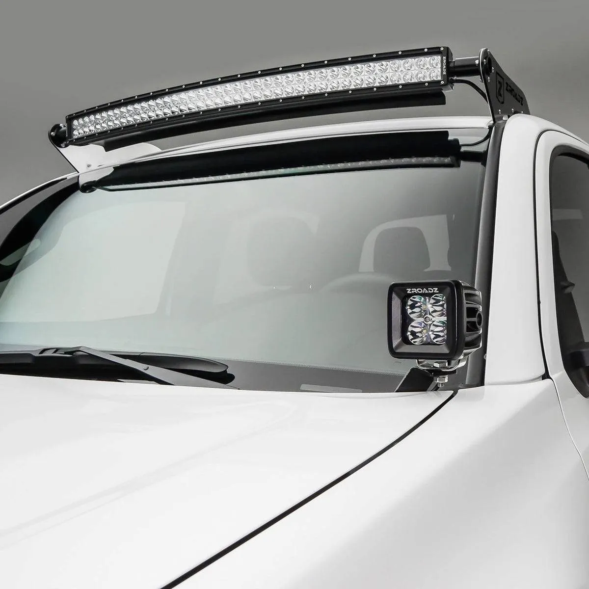 ZROADZ Roof LED Light Bar Mount w/40" Curved LED Light Bar Kit - 2023-2016 Toyota Tacoma (Z369401-KIT-C)