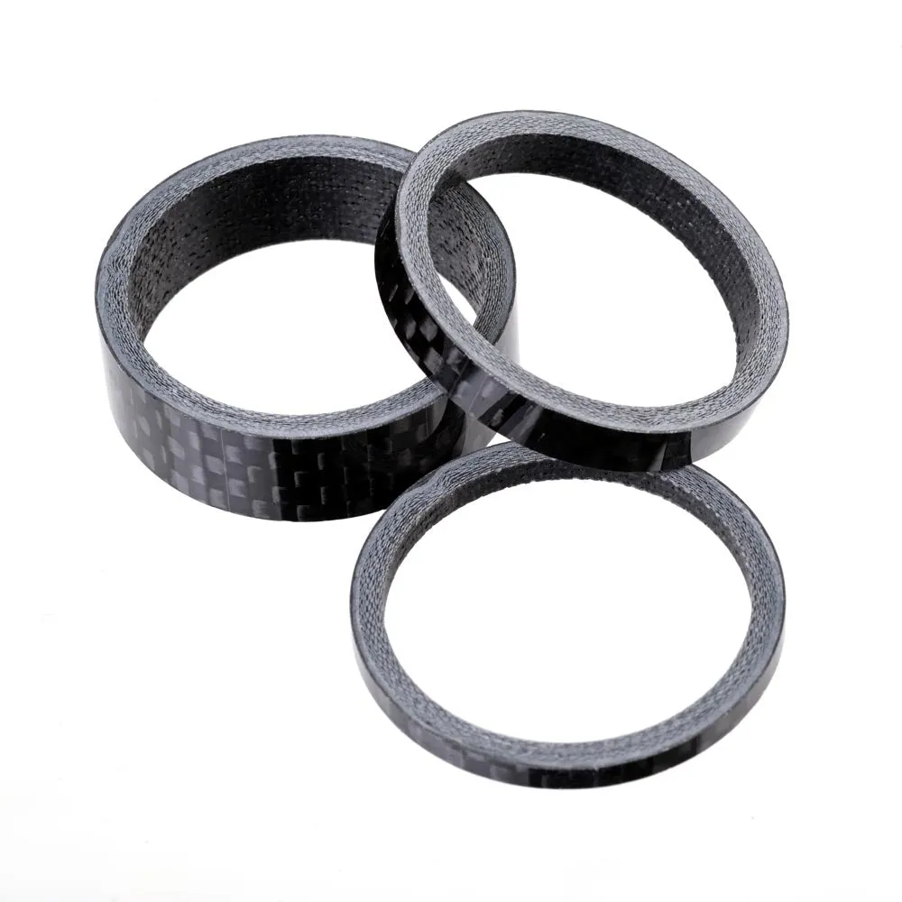 ZZYZX Carbon Headset Spacers - 1 1/8" - 2 x 5mm   1 x 10mm